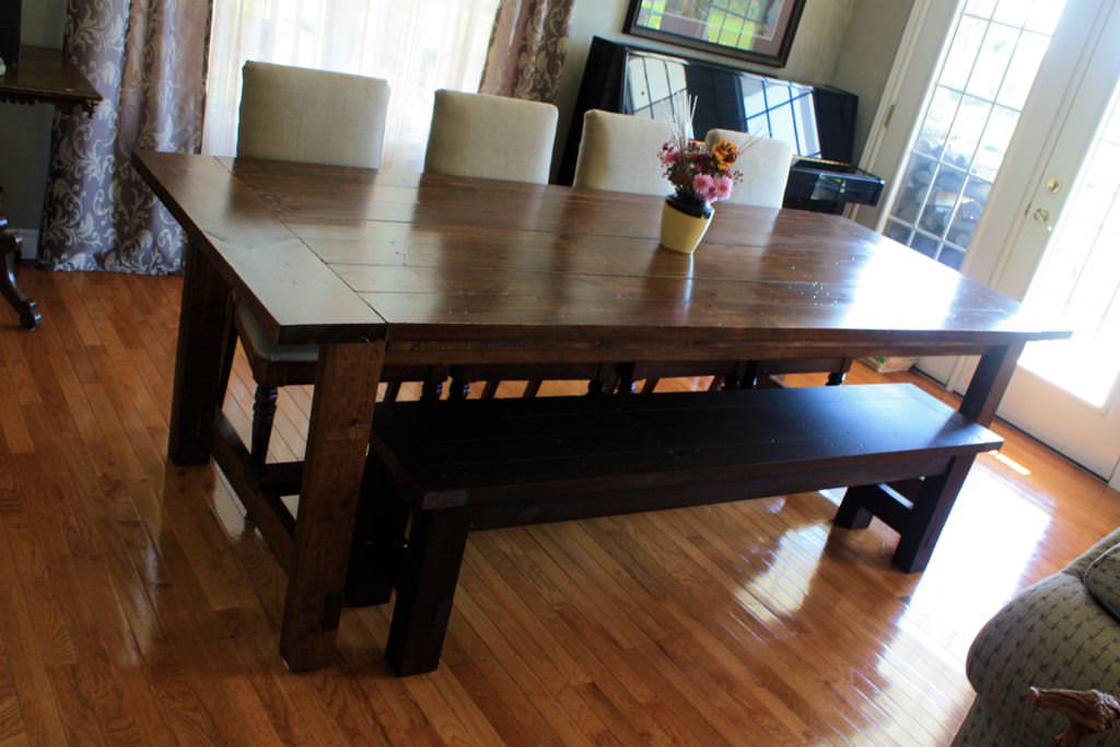 Image of: Dining Room Table With Bench