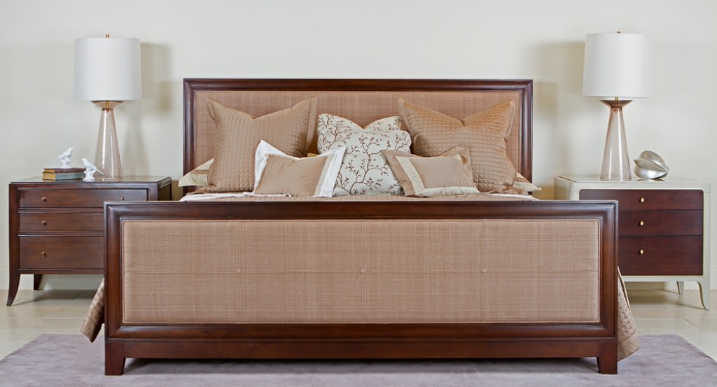 Image of: Dionne King Upholstered Bed
