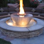 Firepit And Concrete Fountains Ideas