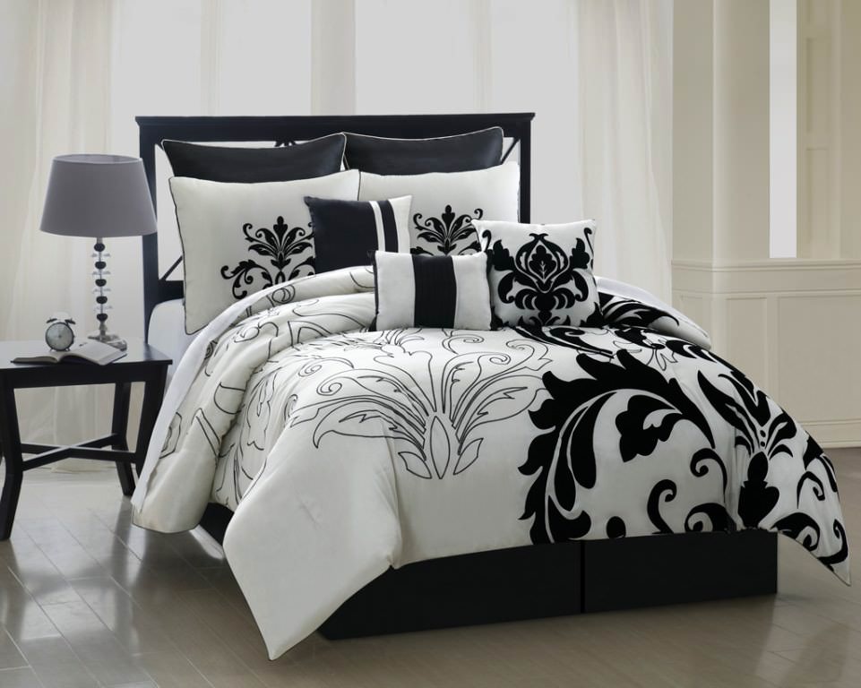 Image of: Floral Comforter Sets Queen Top