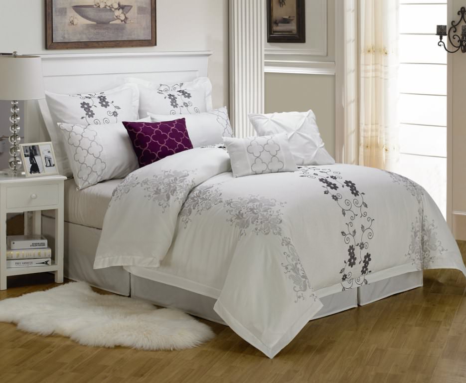 Image of: Floral Comforter Sets Queen