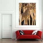 Giraffe Living Room Decor