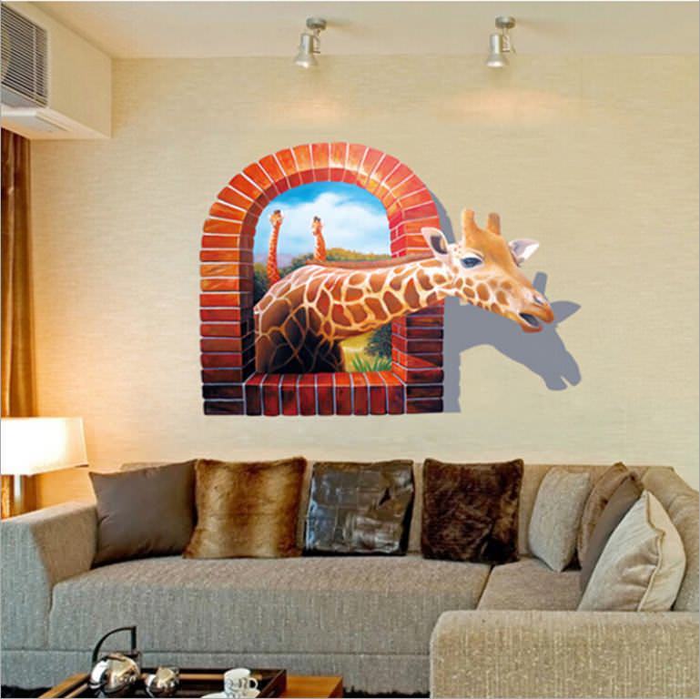 Image of: Giraffe Statue Home Decor
