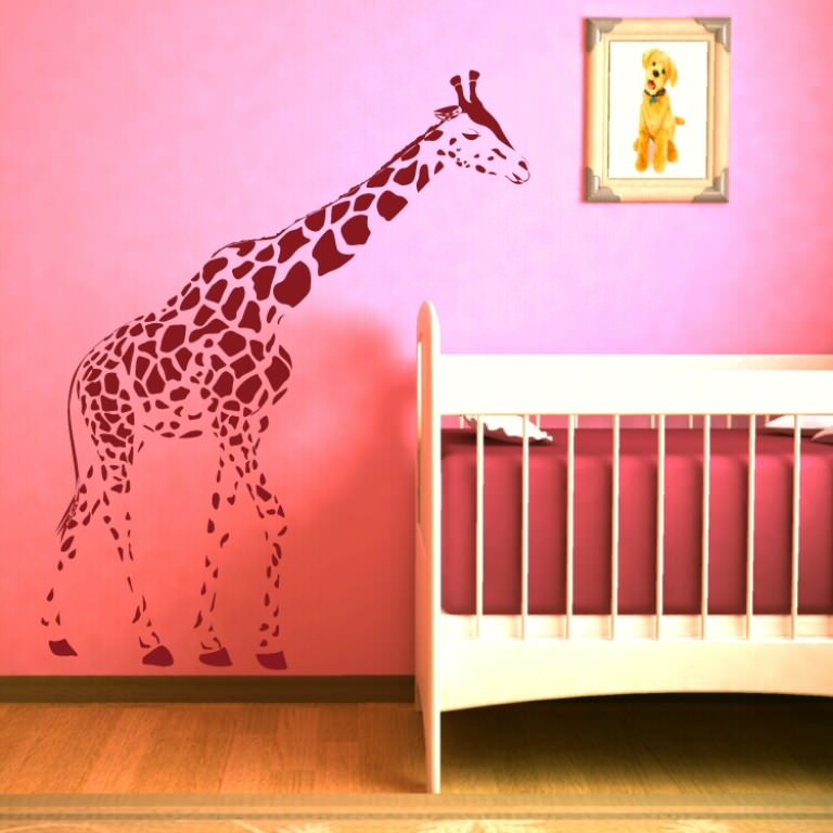 Image of: Giraffe Wall Decals For Nursery