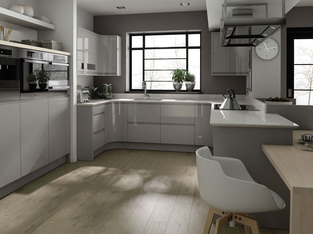 Image of: Gray Kitchen Cabinets Best