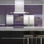 Grey High Gloss Kitchen Cabinets
