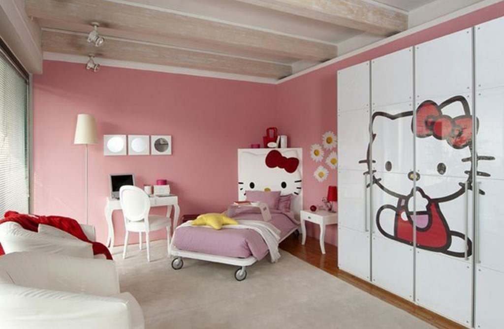Image of: Hello Kitty Bedroom Colors