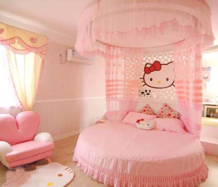 Image of: Hello Kitty Bedroom Curtains
