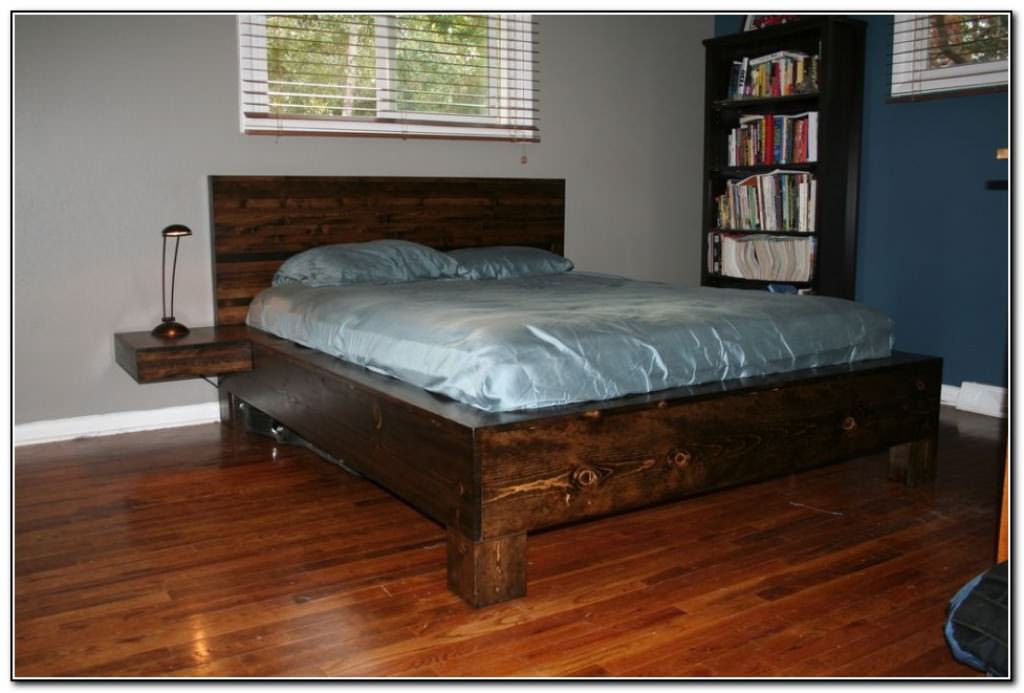 Image of: King Size Bed Frame Grey