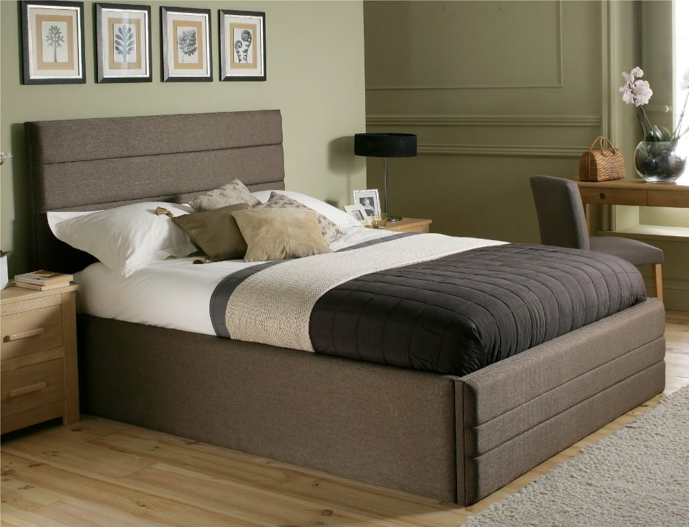 Image of: King Size Bed Frames With Drawers