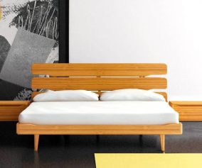 King Size Platform Bed Frame For Memory Foam Mattress
