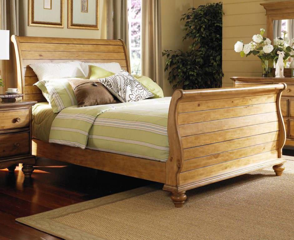 Image of: King Size Sleigh Bed Cheap
