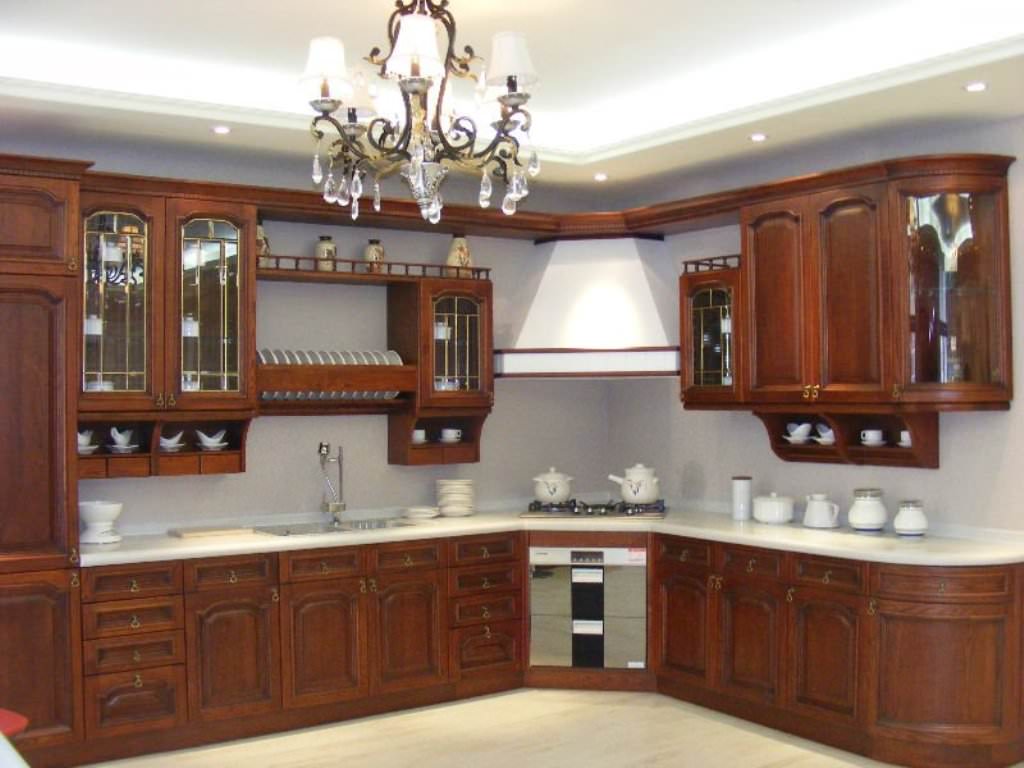 Image of: Kitchen Cabinets And Wood Floor Combinations