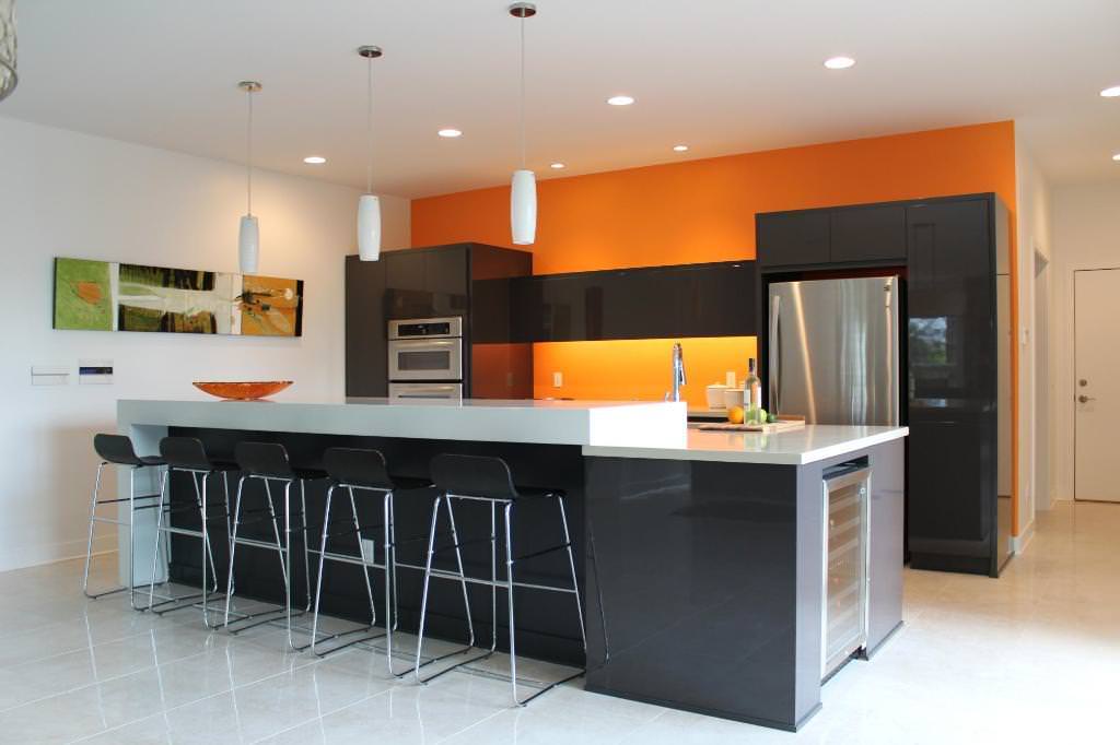 Image of: Kitchen Colors With Gray Cabinets