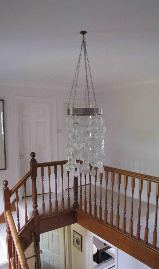 Image of: Light Fixture In A Stairwell