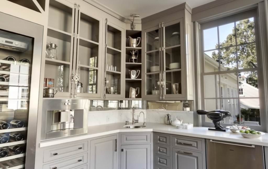 Image of: Light Gray Kitchen Cabinets
