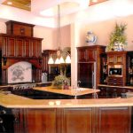 Mahogany Wood Kitchen Cabinets