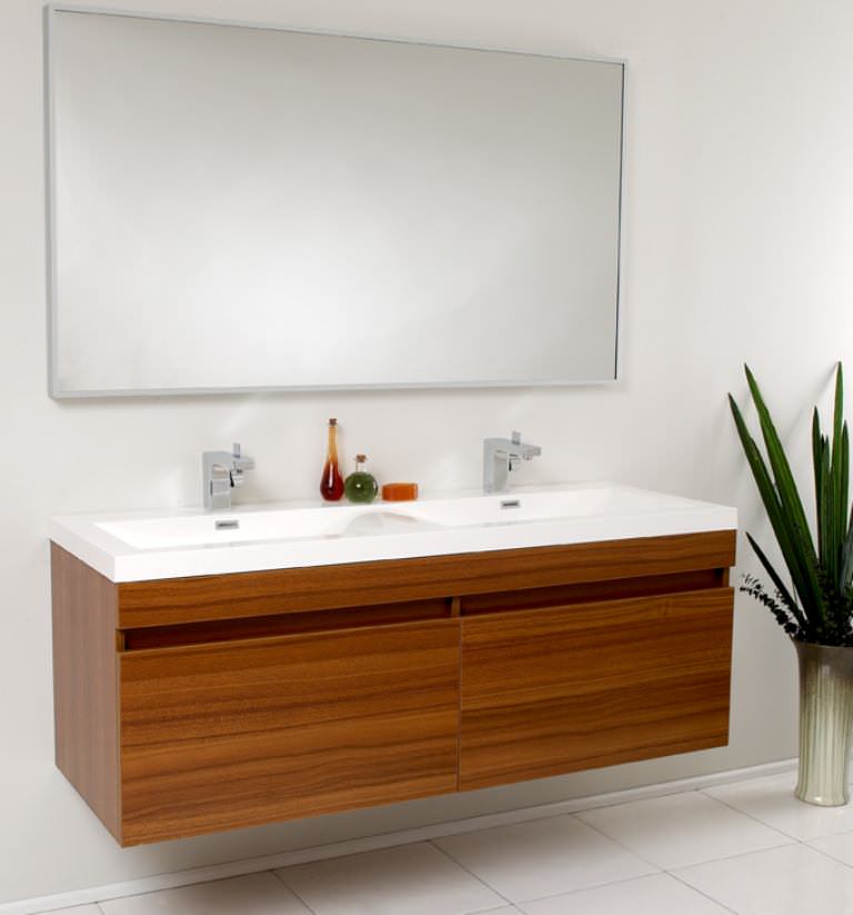 Image of: Modern Bathroom Vanity Cabinet