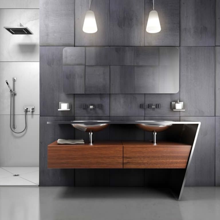 Image of: Modern Bathroom Vanity Lighting