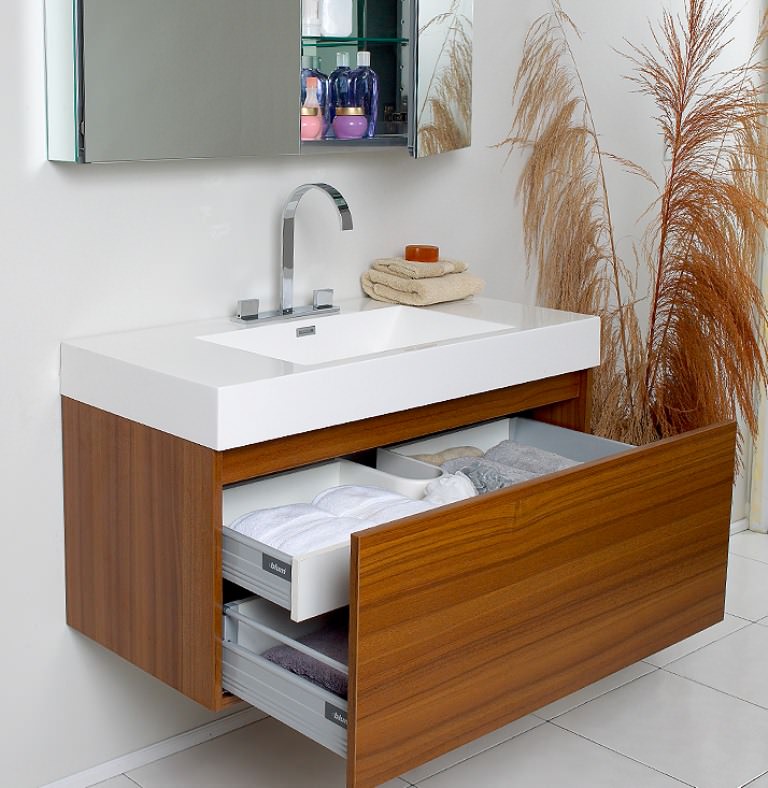 Image of: Modern Bathroom Vanity Sets