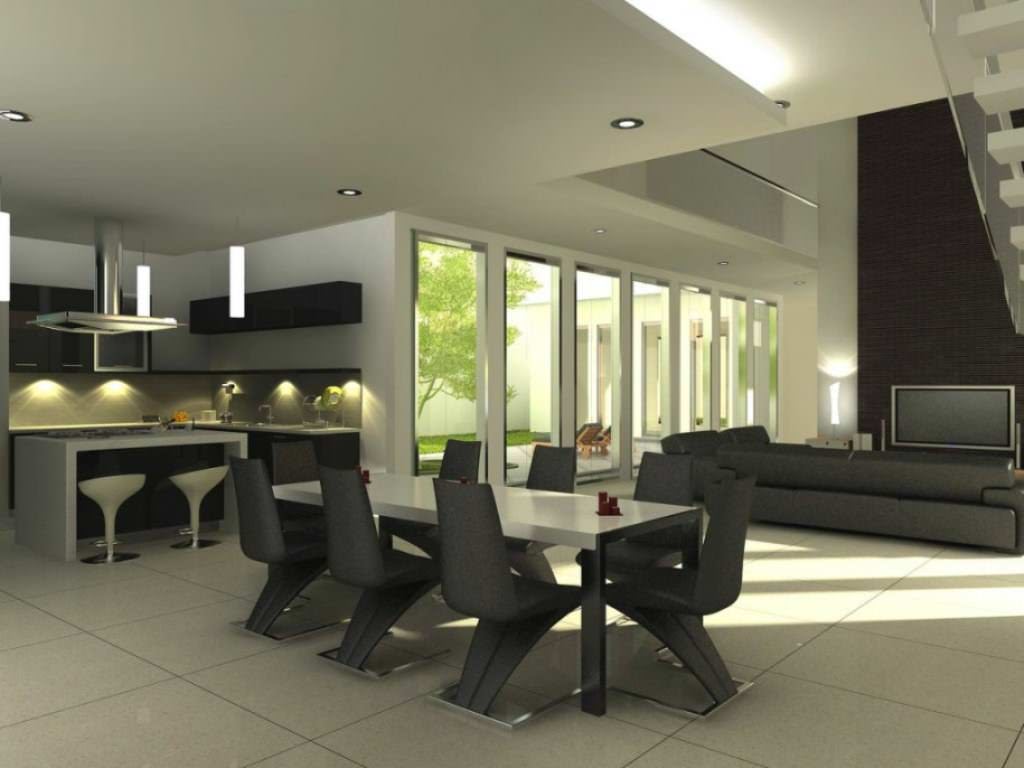 Image of: Modern Dining Room Furniture Sets