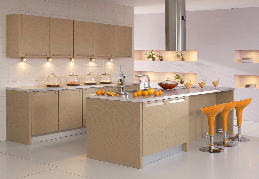 Image of: Modern European Kitchen Cabinets