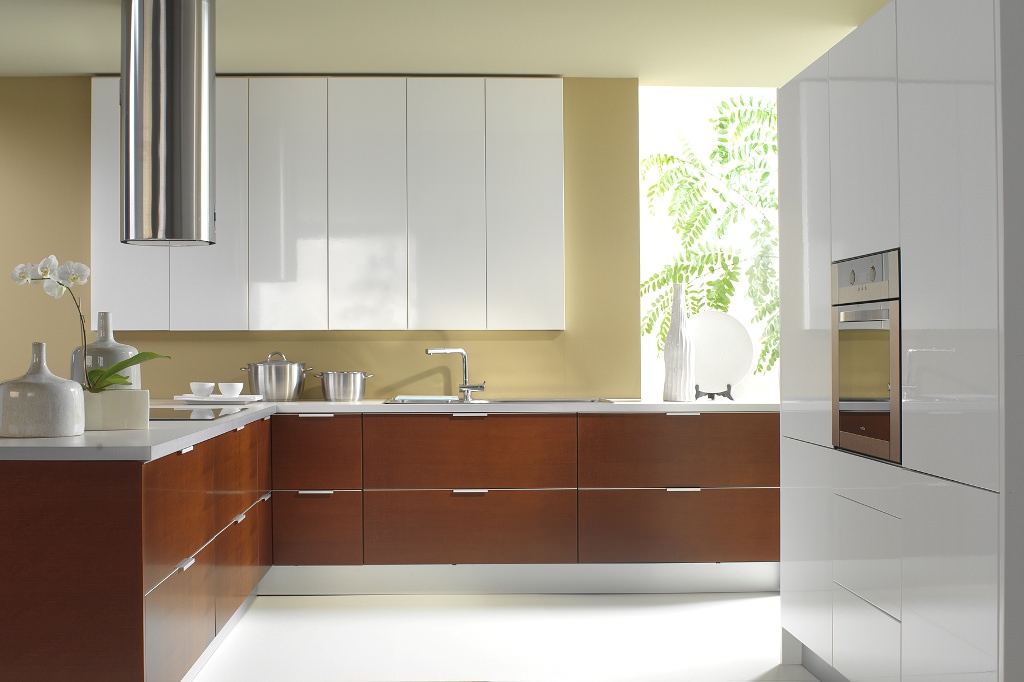 Image of: Modern Laminate Kitchen Cabinets
