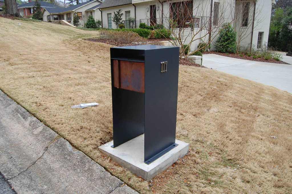Image of: Modern Mailboxes Stainless Steel Curbside Design