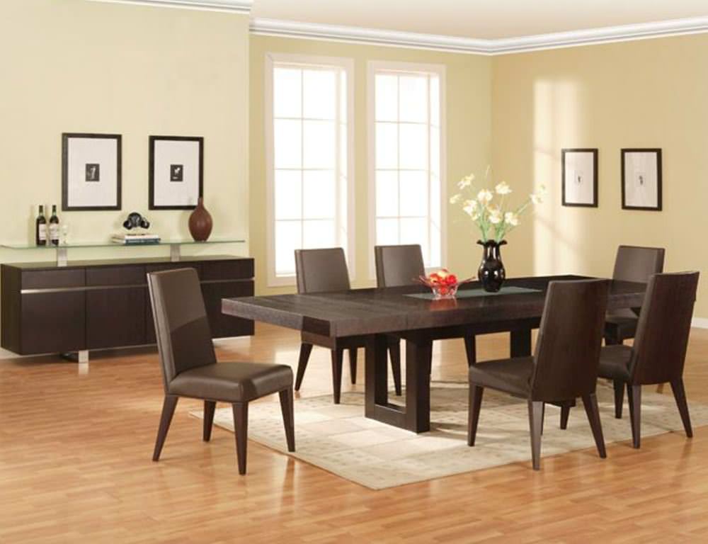 Image of: Modern Wood Dining Room Sets
