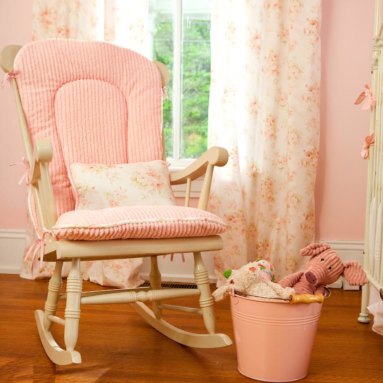 Image of: Nursery Rocking Chair Cushions Set