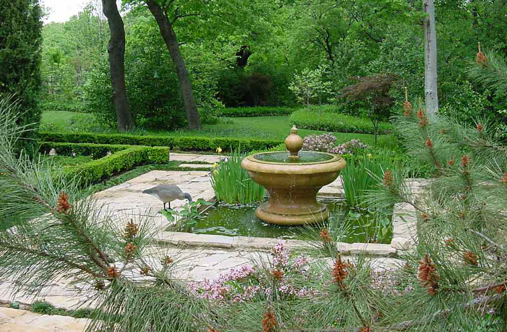 Image of: Outdoor Concrete Fountains Ideas