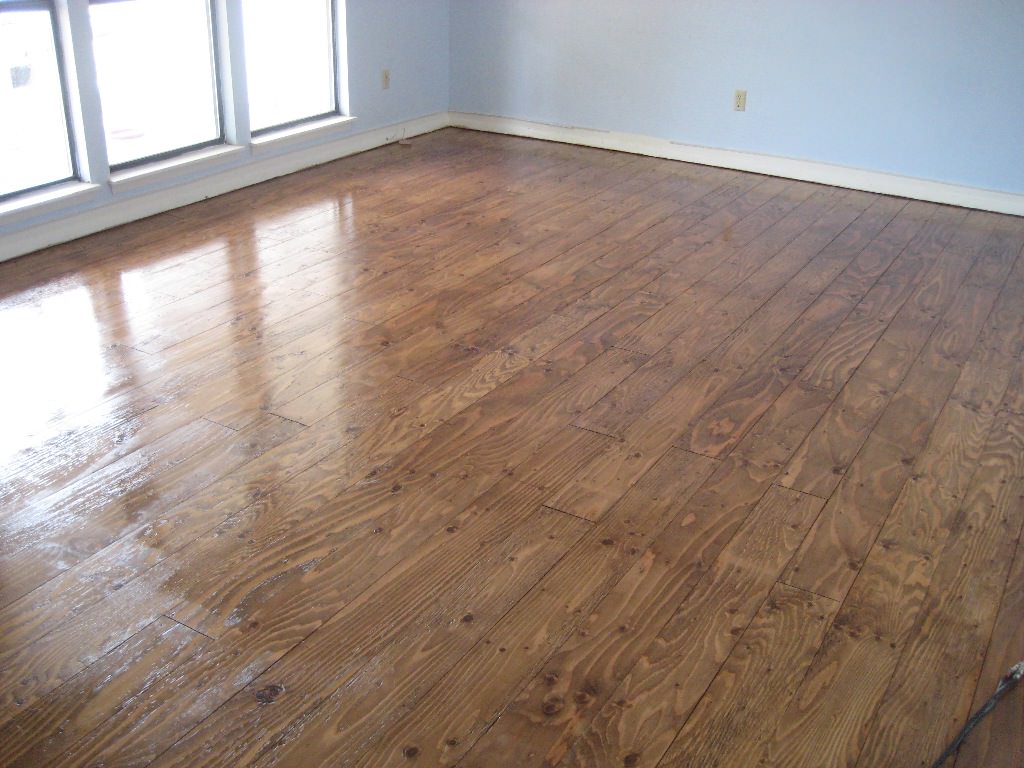 Image of: Paint Wood Floors Dark Brown