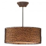 Pendant Light With Drum Shade