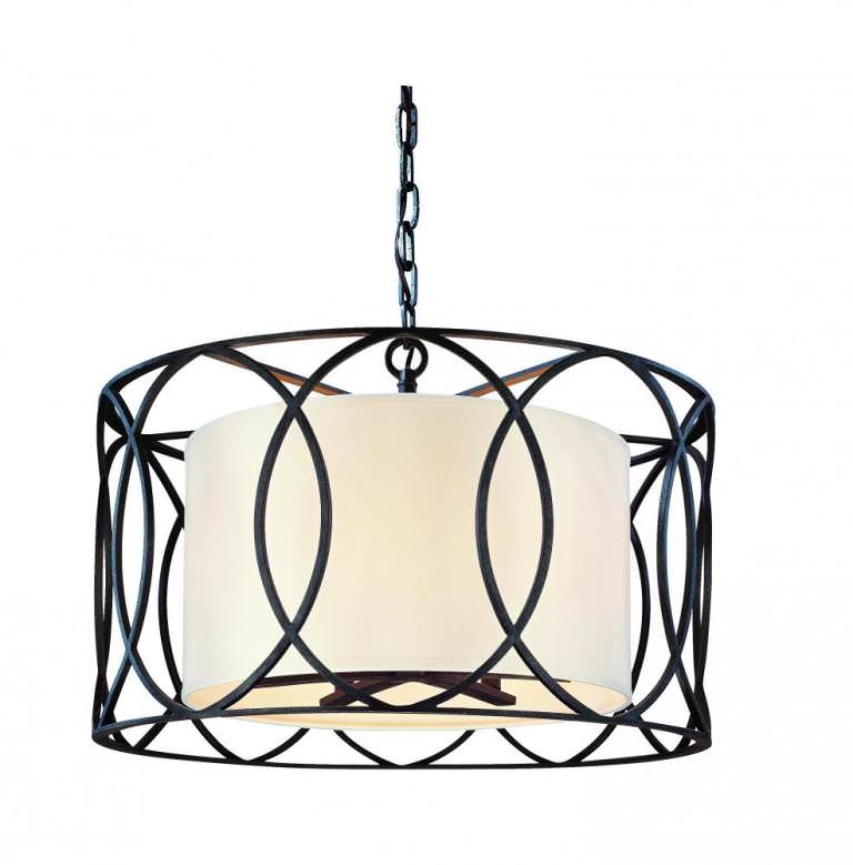 Image of: Pendant Lighting With Drum Shade