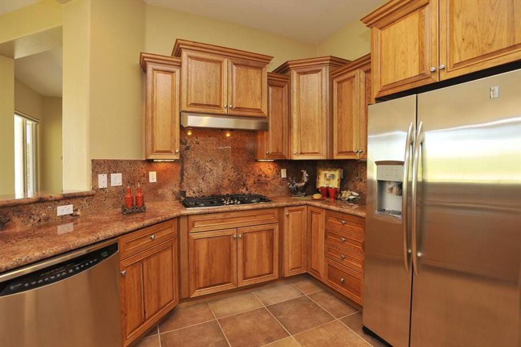 Image of: Pine Kitchen Cabinets