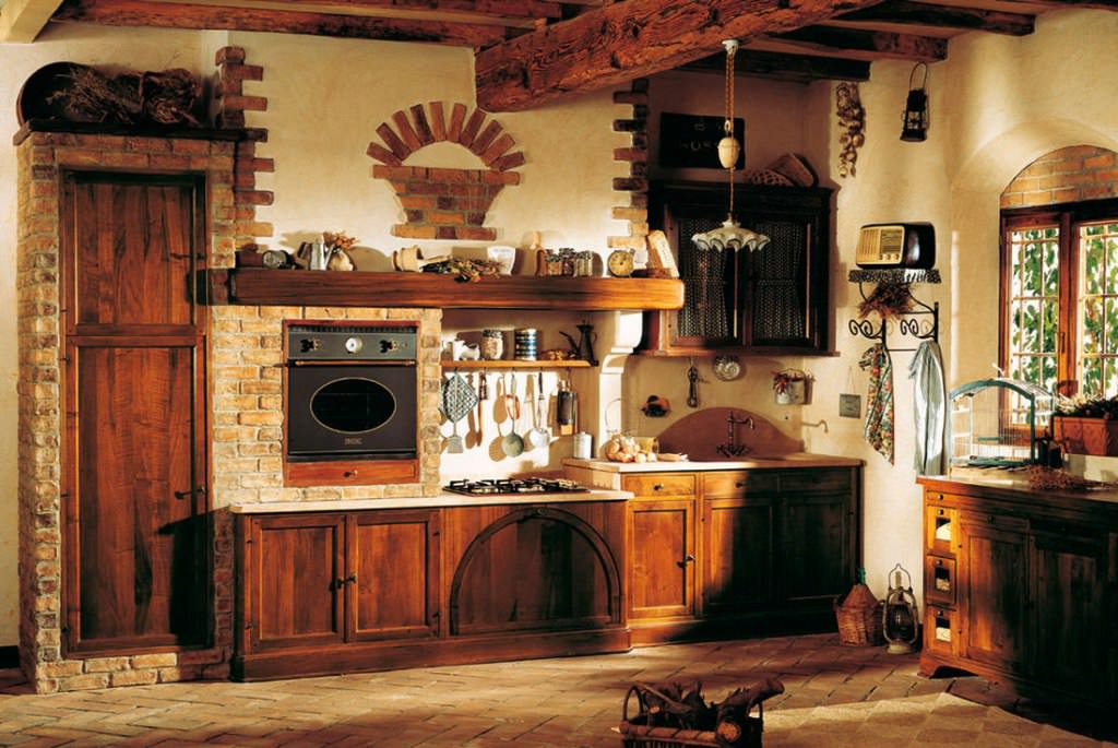 Image of: Primitive Kitchen Cabinets