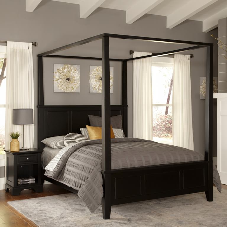 Image of: Queen Canopy Bed Plans
