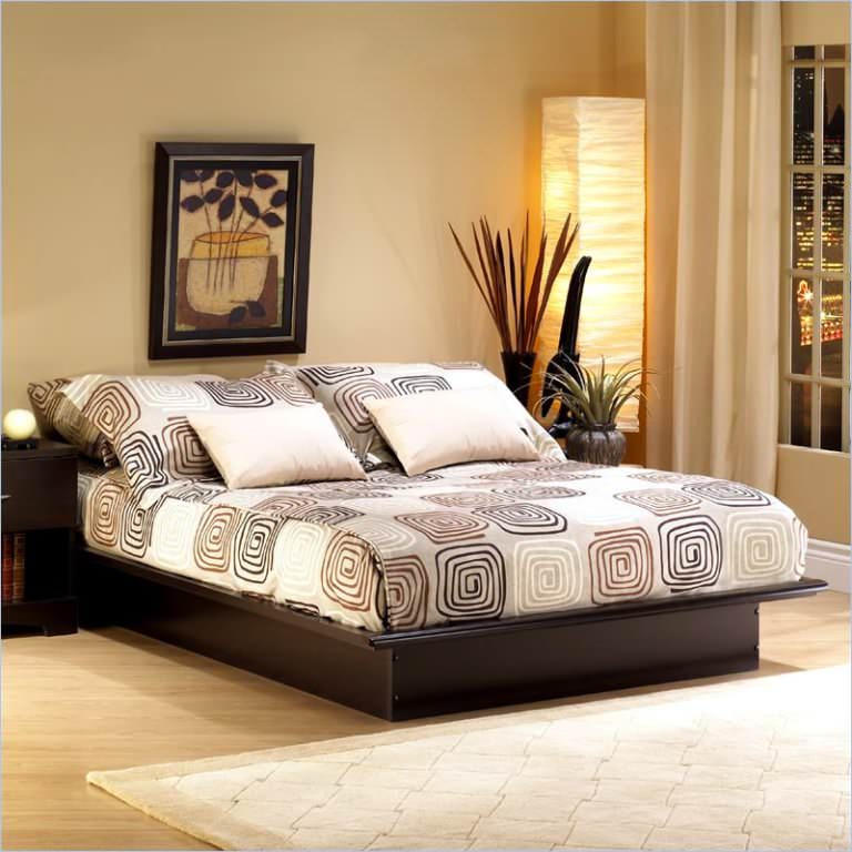 Image of: Queen Size Platform Bed With Storage