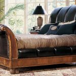 Queen Sleigh Bed Leather Headboard