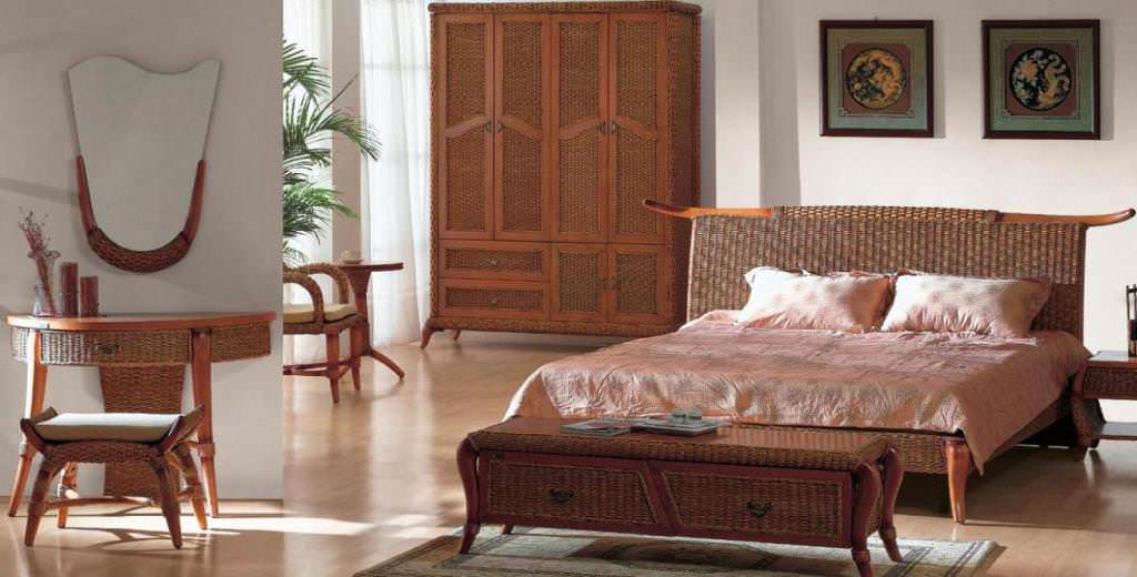 Image of: Rattan Bedroom Furniture