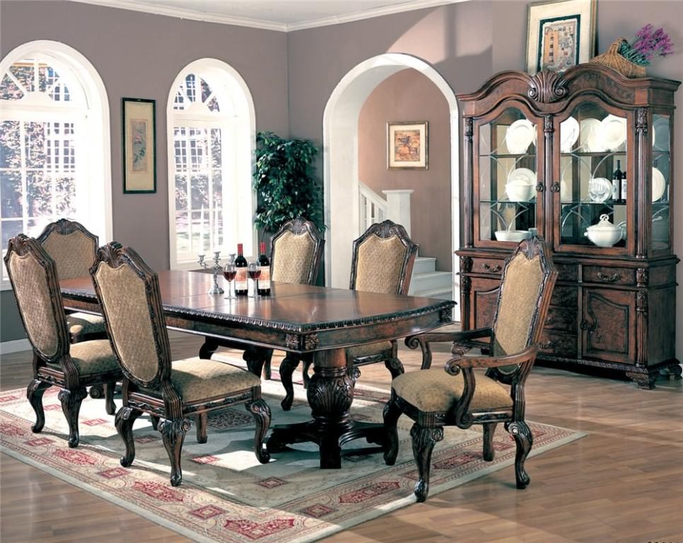Image of: Round Dining Room Table Sets