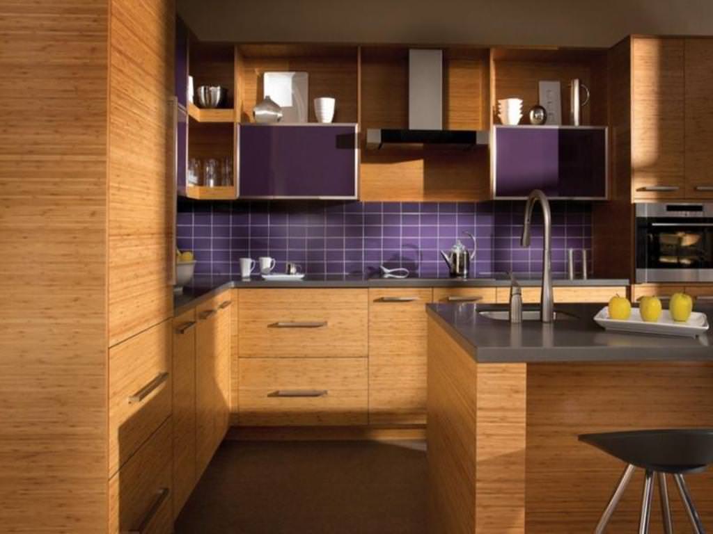Image of: Rta Bamboo Kitchen Cabinets