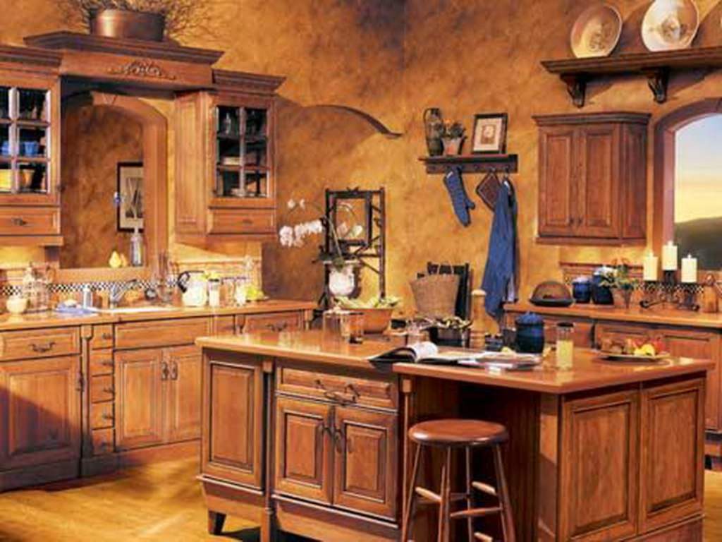 Image of: Rustic Kitchen Cabinets Pictures