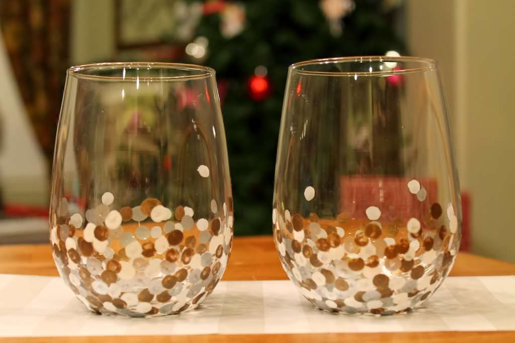 Image of: Short Decorative Wine Glasses