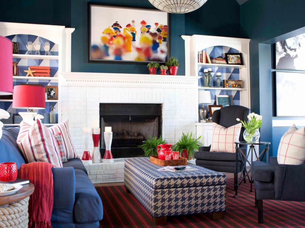 Image of: Simple Americana Home Decor Living Room Ideas