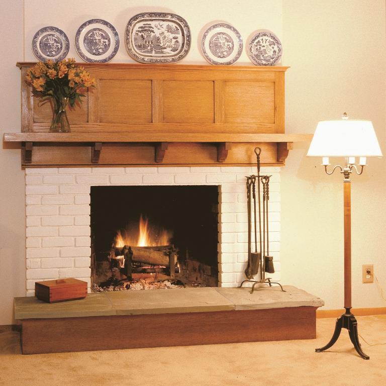 Image of: Simple Decorating Fireplace Mantels Ideas