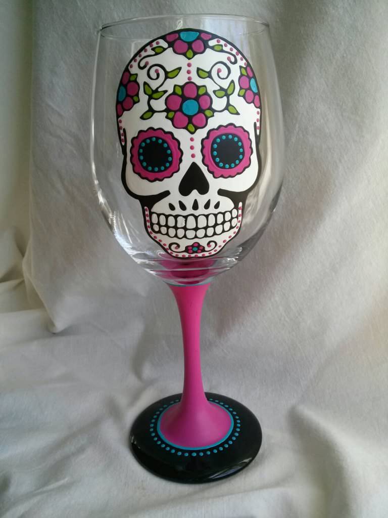 Image of: Skull Decorative Wine Glasses