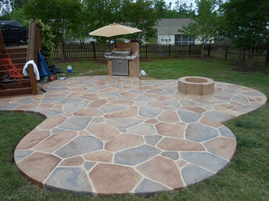 Image of: Stone Patio Designs Pictures