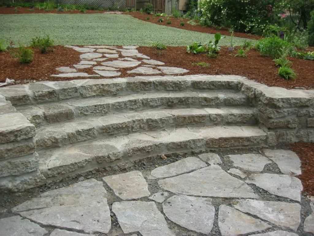 Image of: Stone Patio Designs With Fire Pit