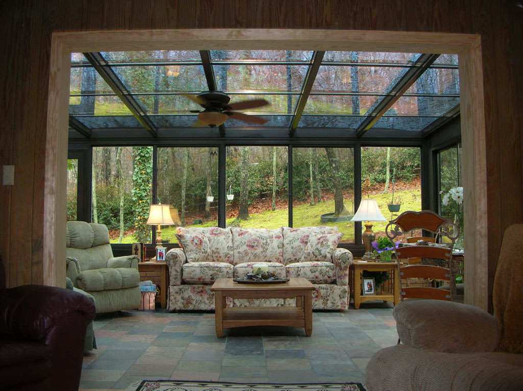 Image of: Sunroom Deck Plans